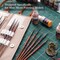 Fine Miniature Paint Brushes – Professional Micro Detail Brush Set for Models, Tabletop Gaming & Fine Art – Portable Travel Case, Acrylic/Watercolor/Oil